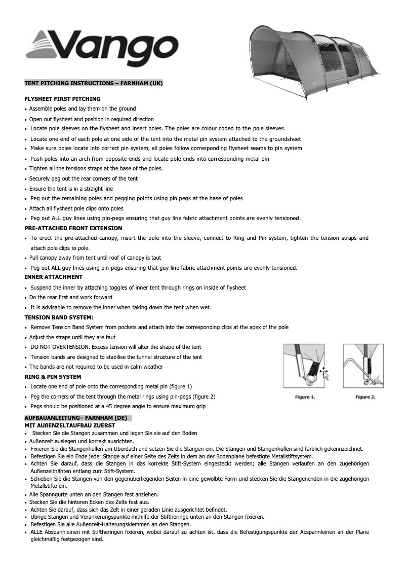 Imagen de la primera página del manual del dispositivo Farnham 600