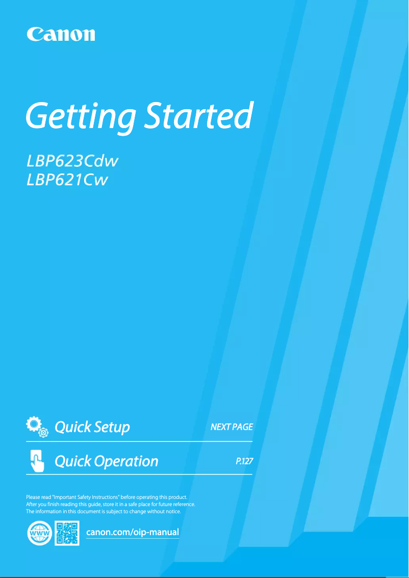 Página 1 del manual Manual de usuario Canon i-Sensys LBP621Cw