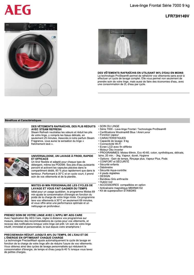 Imagen de la primera página del manual del dispositivo LFR73H149V