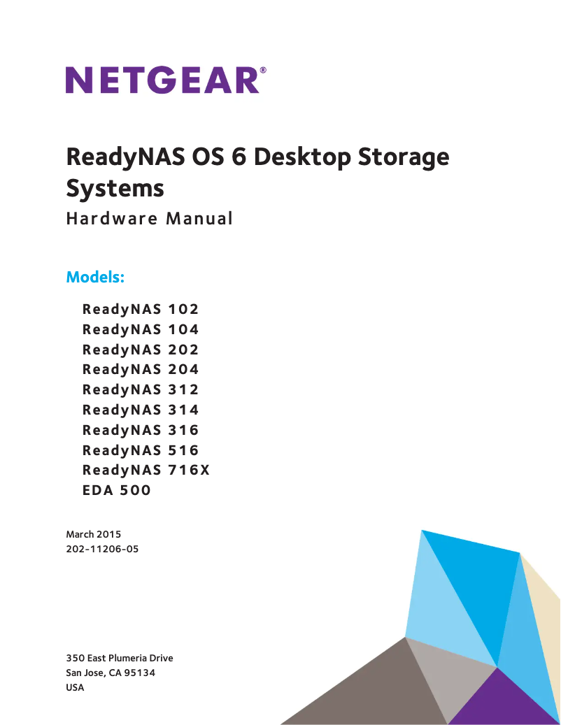 Imagen de la primera página del manual del dispositivo ReadyNAS 316