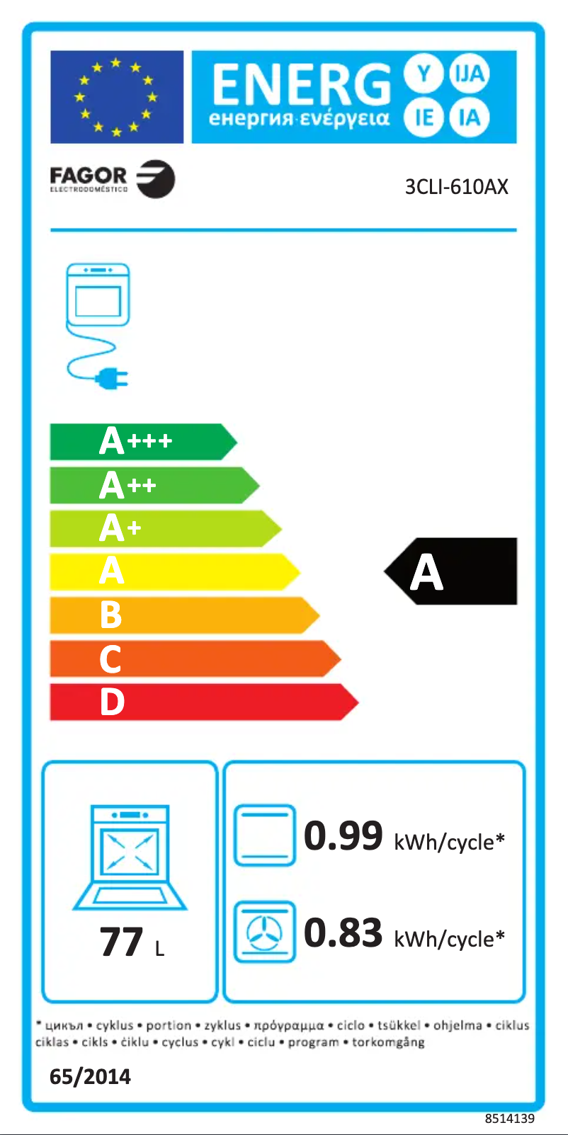 Imagen de la primera página del manual del dispositivo 3CLI-610AX