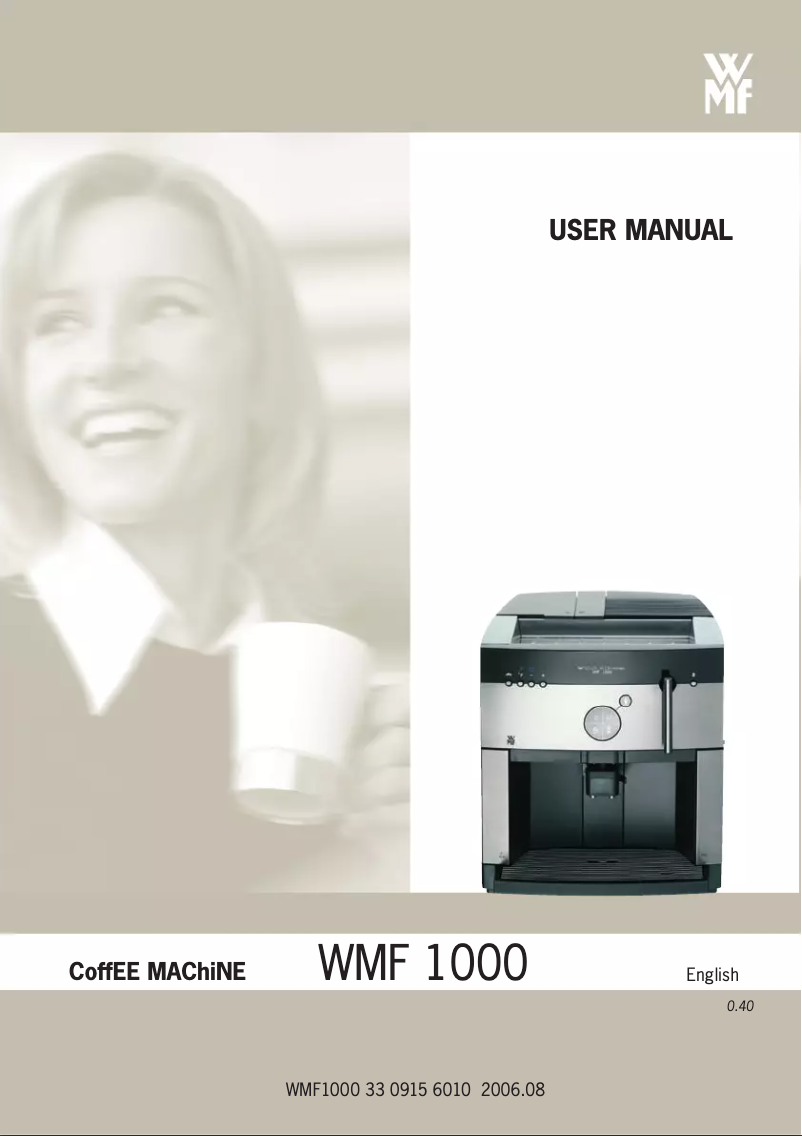 Página 1 del manual Manual de usuario WMF 1000