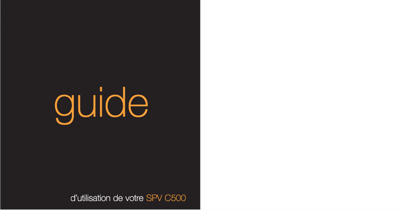 Página 1 del manual Manual de usuario Orange SPV C500