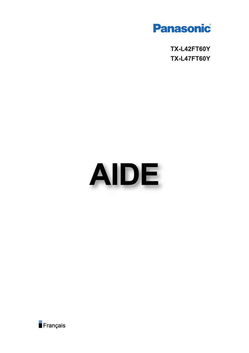 Imagen de la primera página del manual del dispositivo Viera TX-L47FT60Y