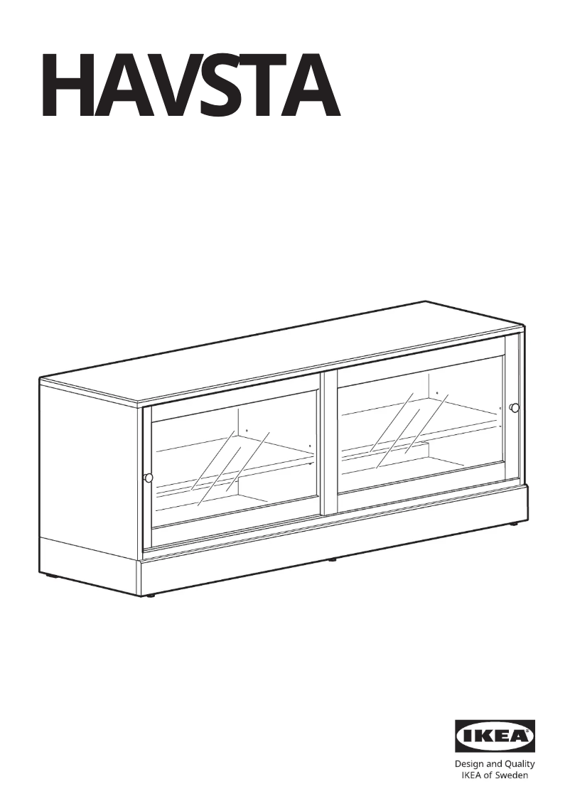 Página 1 del manual Manual de usuario Ikea HAVSTA 505.292.68