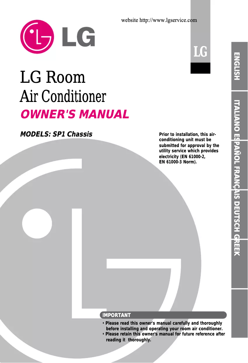 Página 1 del manual Manual de usuario LG A07AHD