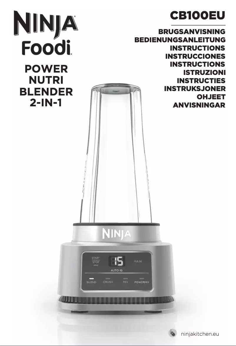 Página 1 del manual Manual de usuario Ninja Foodi Power Nutri 2 in 1 CB100