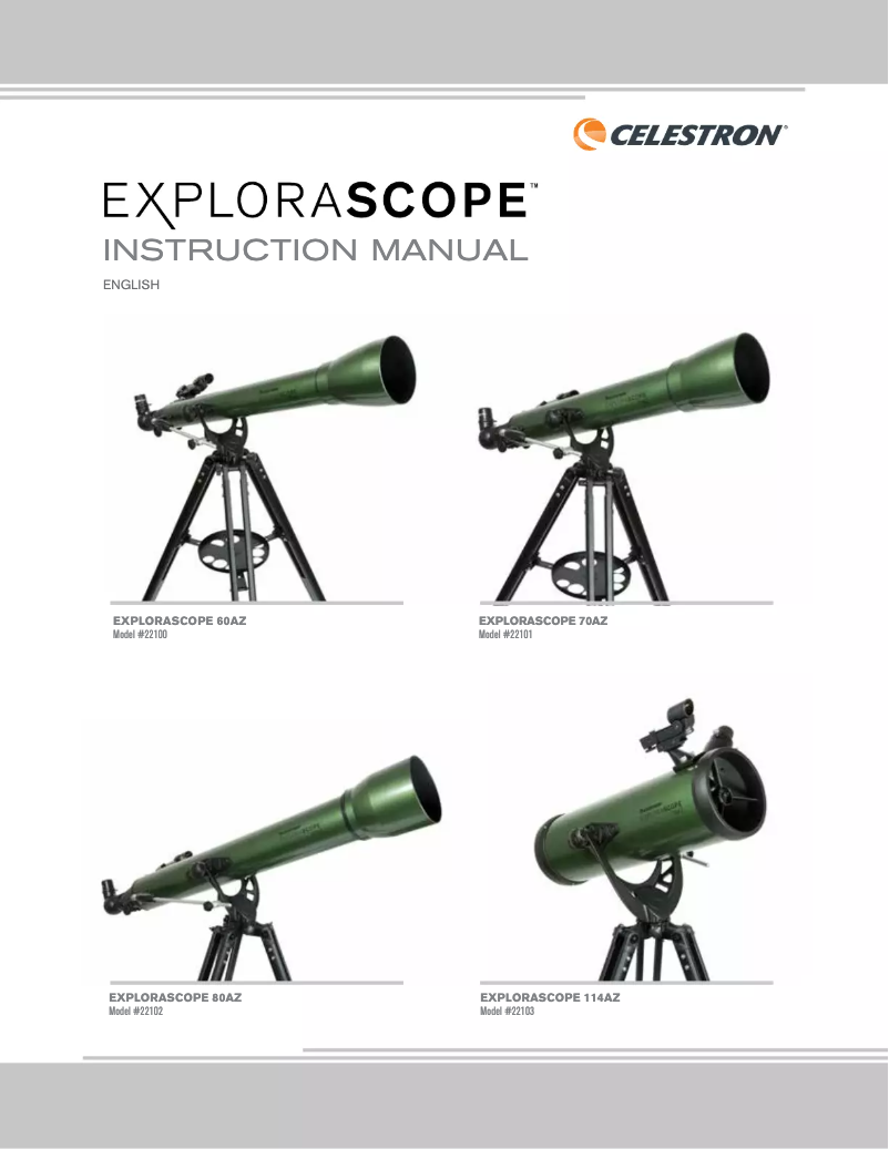 Página nº 1 - Manual de usuario Celestron ExploraScope