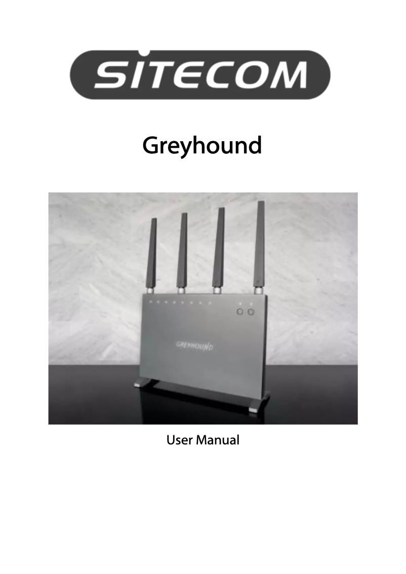 Página 1 del manual Manual de usuario Sitecom Greyhound