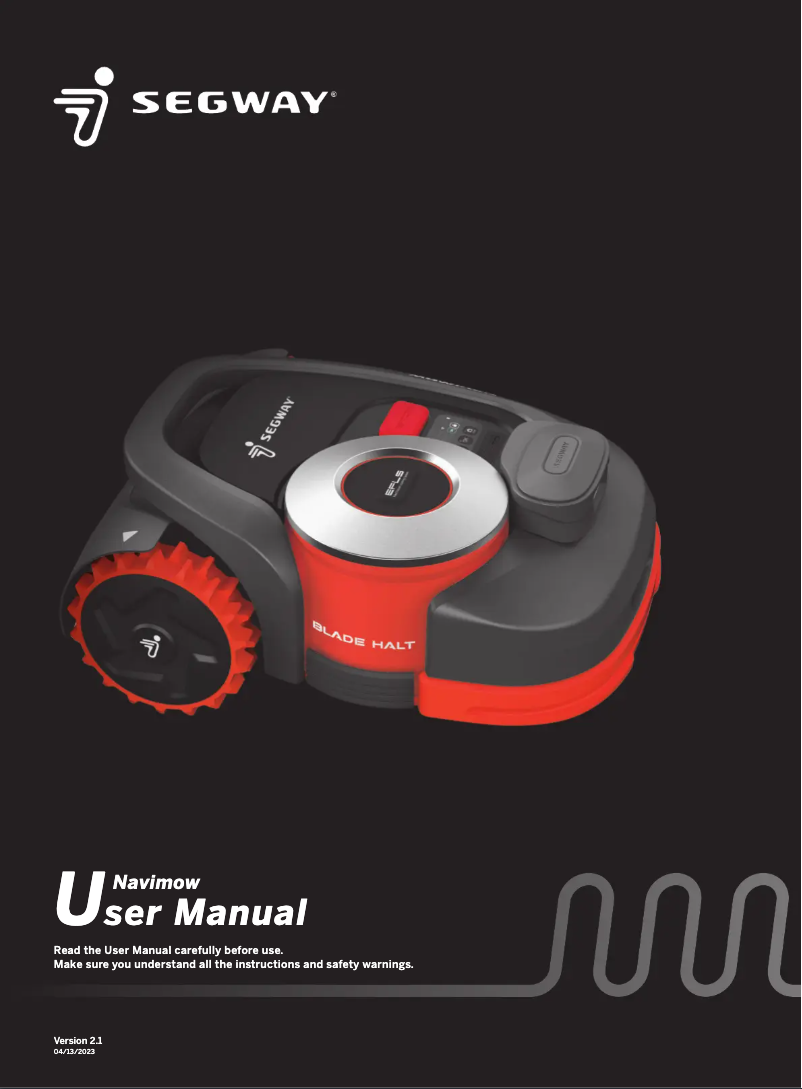 Imagen de la primera página del manual del dispositivo Navimow H800E