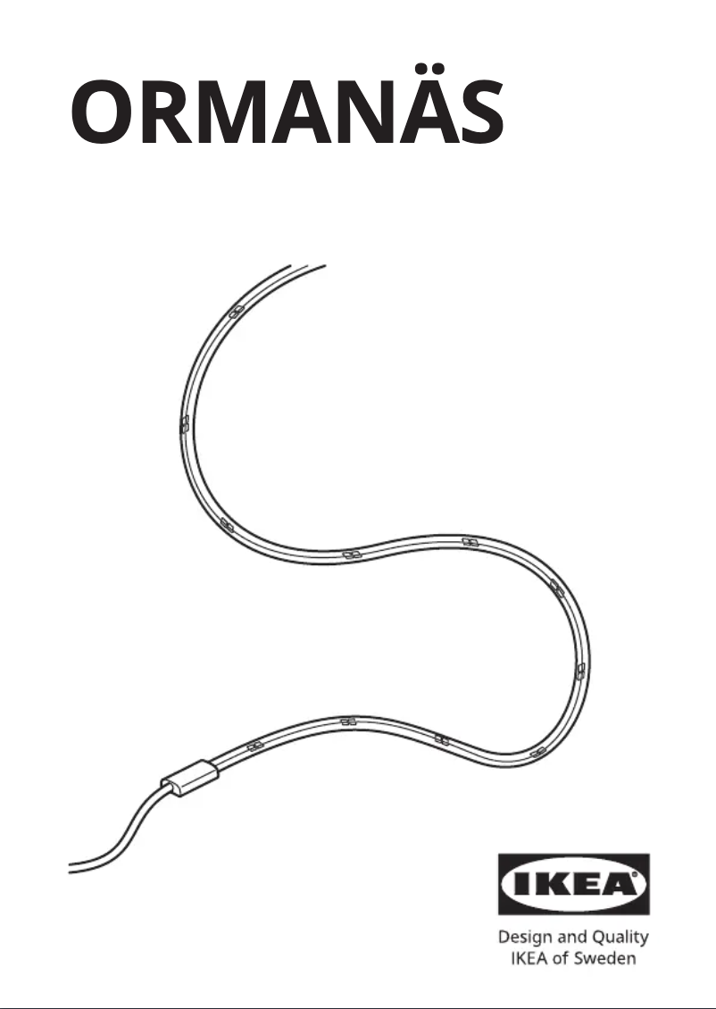 Imagen de la primera página del manual del dispositivo ORMANÄS 205.413.23