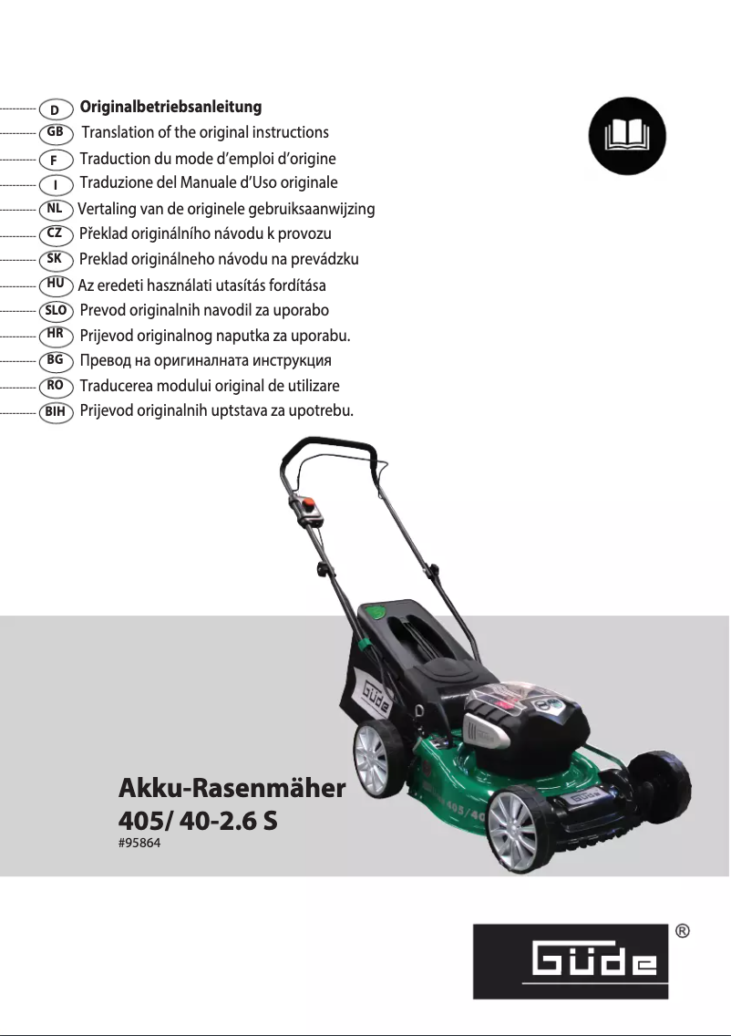 Imagen de la primera página del manual del dispositivo 405/40-2.6S