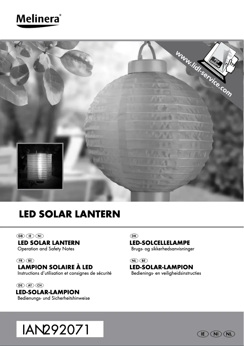 Imagen de la primera página del manual del dispositivo IAN 292071