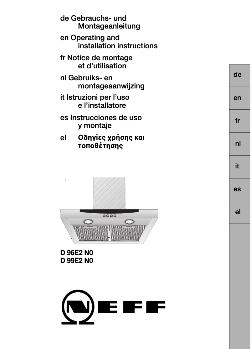 Imagen de la primera página del manual del dispositivo DEE 29 A D96E2