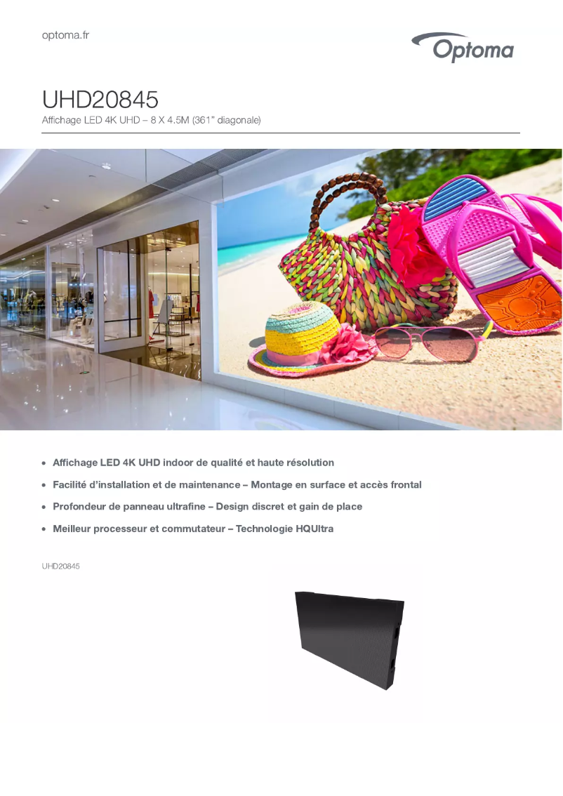 Página nº 1 - Manual de usuario Optoma UHD20845
