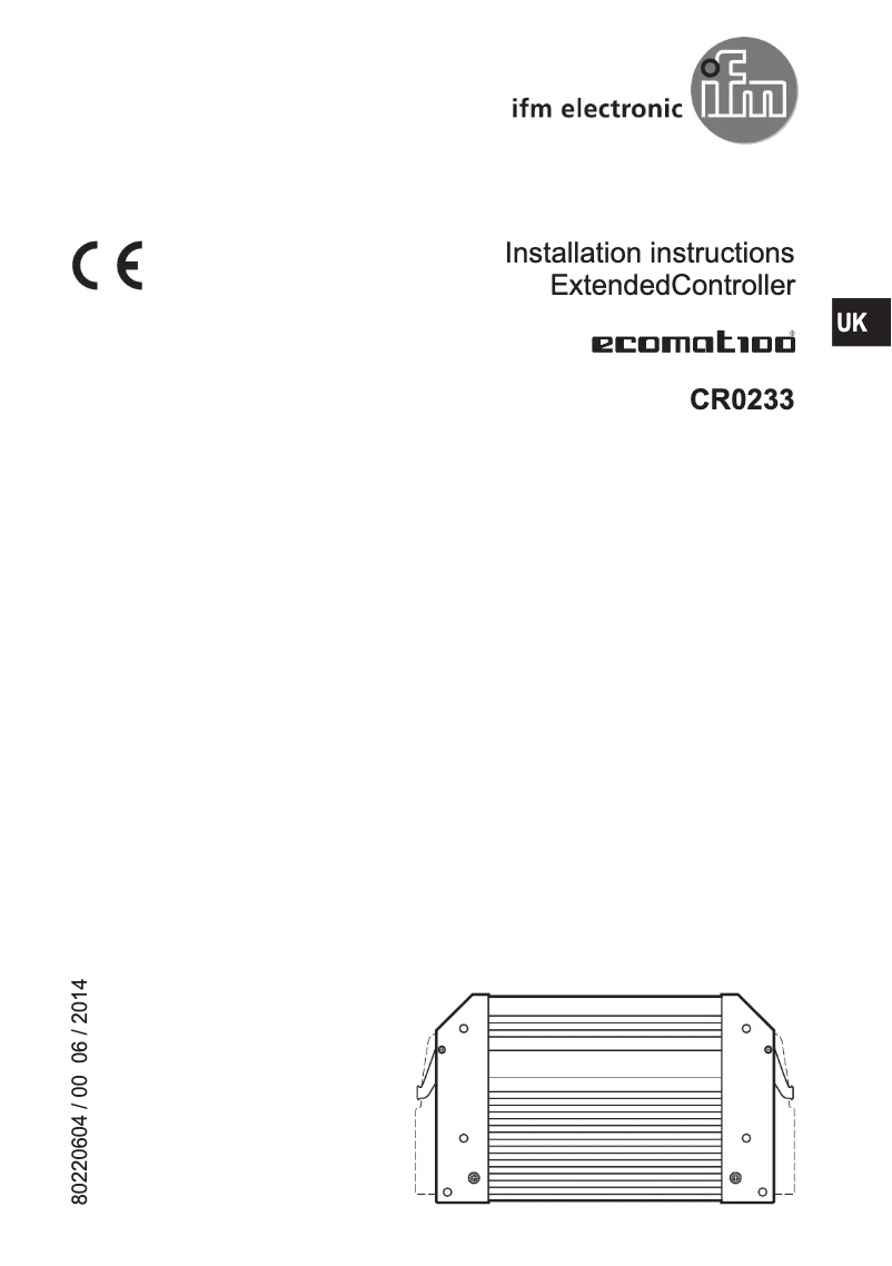 Imagen de la primera página del manual del dispositivo CR0233
