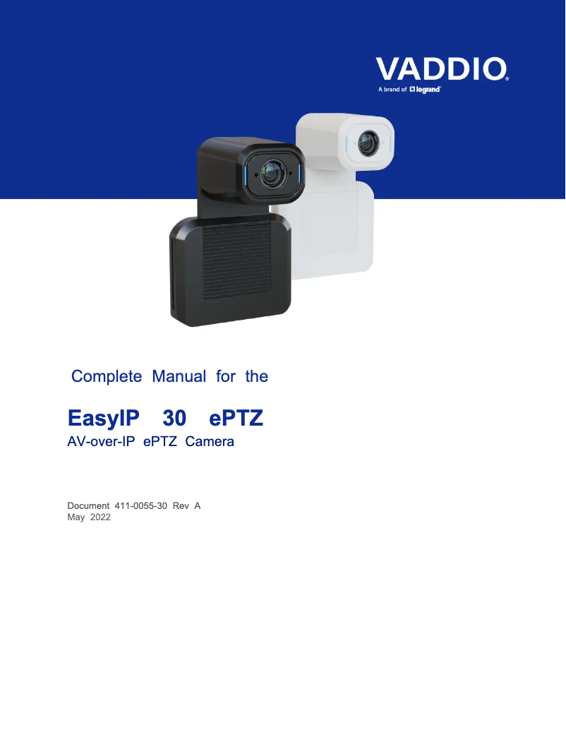 Imagen de la primera página del manual del dispositivo EasyIP 30 ePTZ