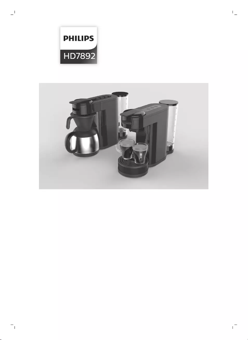 Imagen de la primera página del manual del dispositivo Senseo Switch HD7892