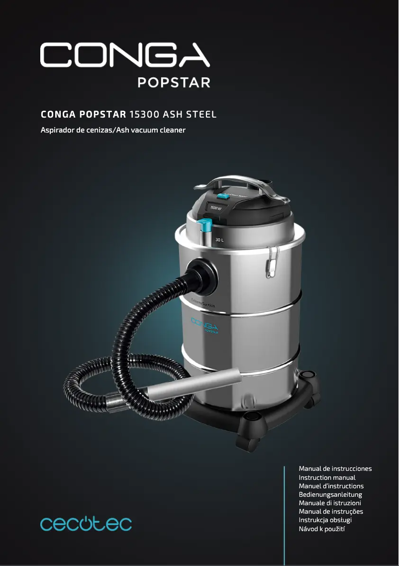 Imagen de la primera página del manual del dispositivo Conga Popstar 15300 Ash