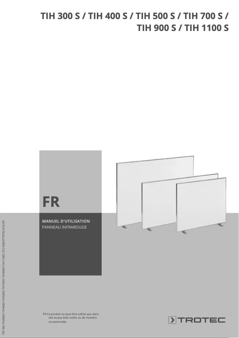 Página 1 del manual Manual de usuario Trotec TIH 900 S