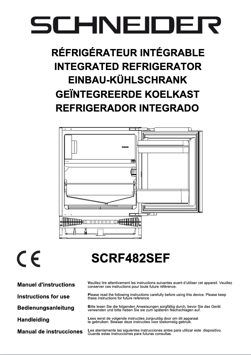 Imagen de la primera página del manual del dispositivo SCRF482SEF
