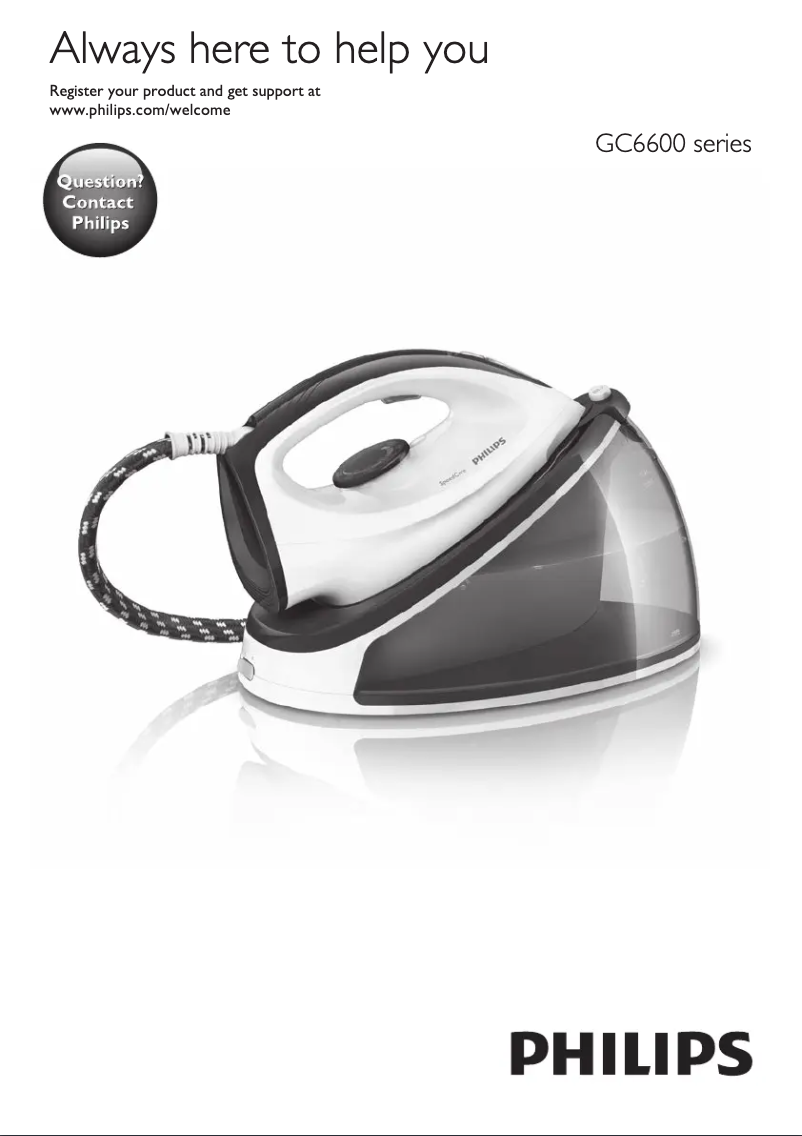 Página 1 del manual Manual de usuario Philips SpeedCare GC6632