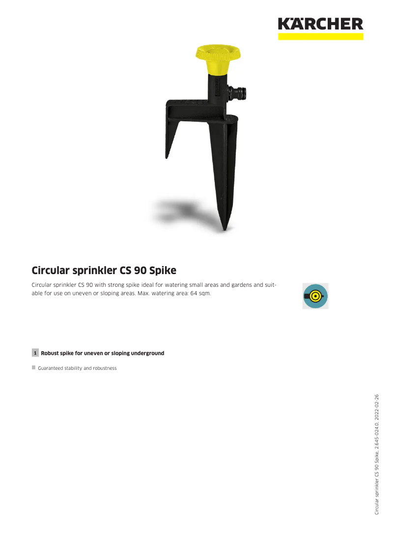 Imagen de la primera página del manual del dispositivo CS 90 Spike