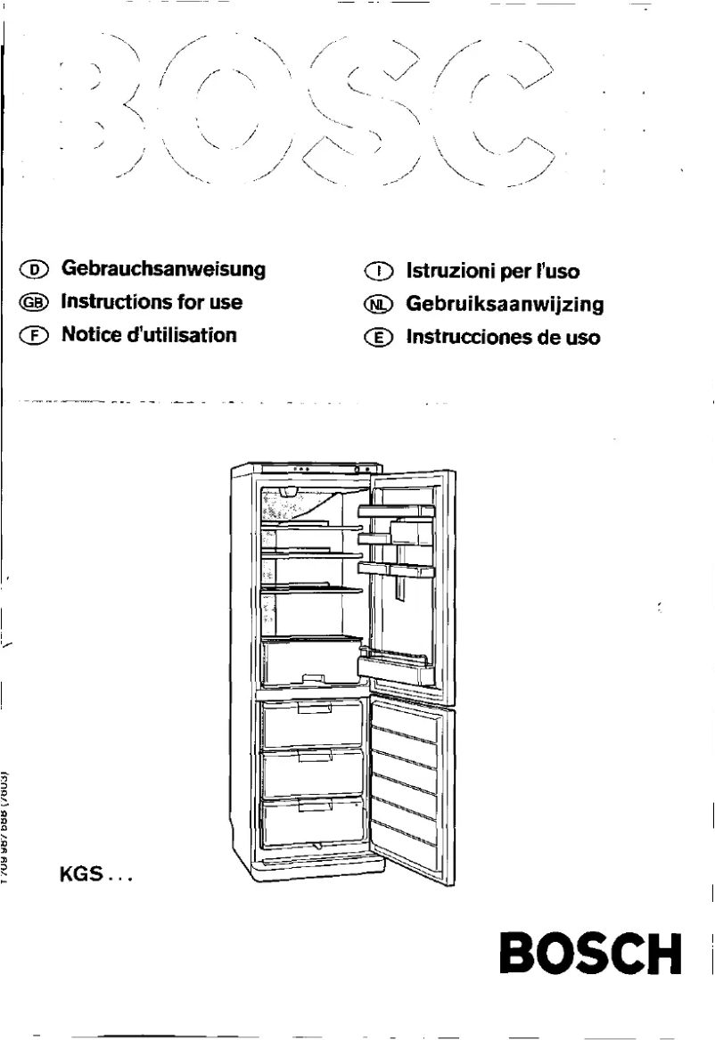 Página nº 1 - Manual de usuario Bosch KGS3702
