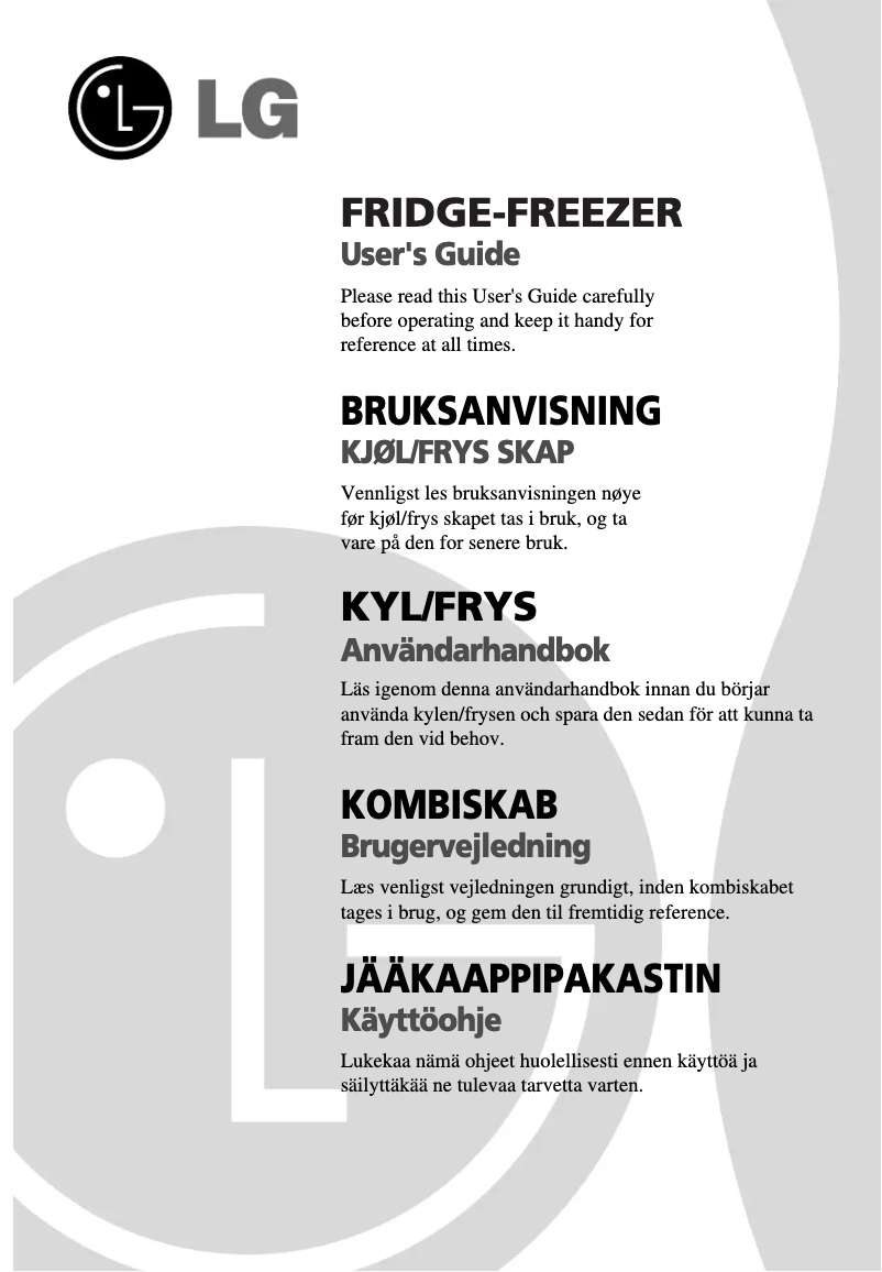 Imagen de la primera página del manual del dispositivo GC-B359BVQA