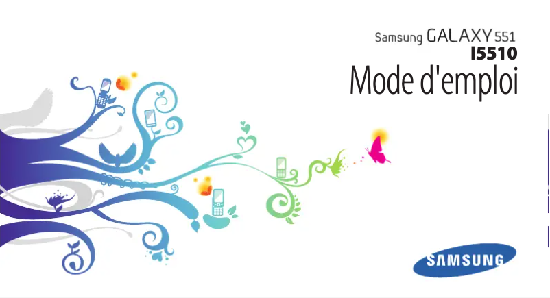 Imagen de la primera página del manual del dispositivo Galaxy GT-I5510