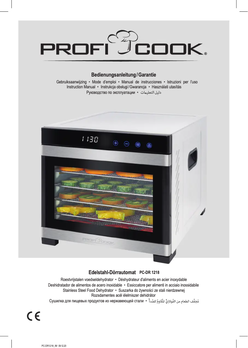 Página 1 del manual Manual de usuario ProfiCook PC-DR 1218