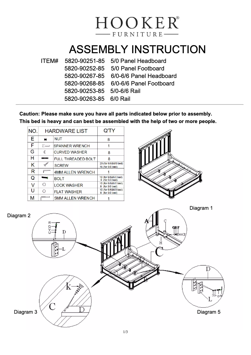 Imagen de la primera página del manual del dispositivo 5820-90267-85