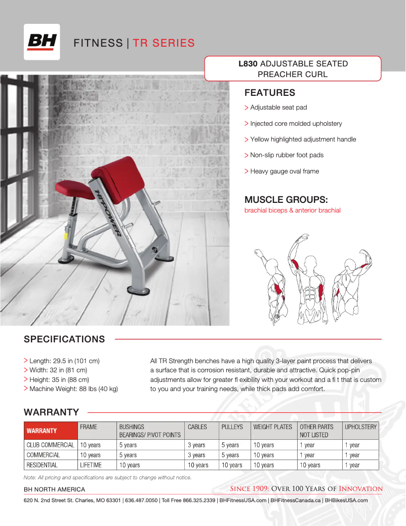 Imagen de la primera página del manual del dispositivo L830