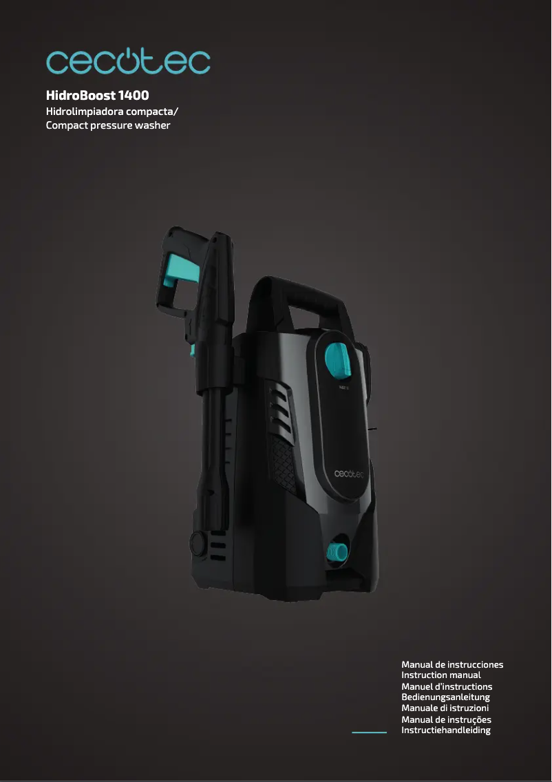 Página 1 del manual Manual de usuario Cecotec HidroBoost 1400