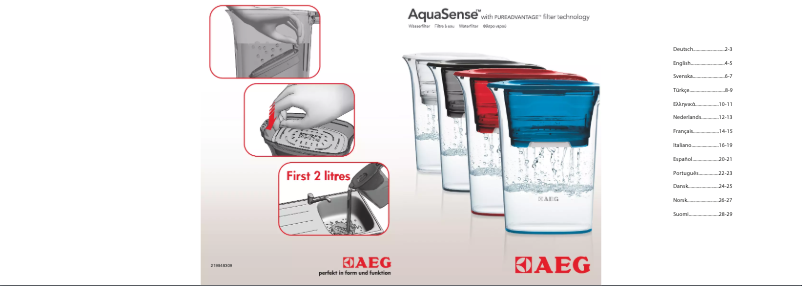 Imagen de la primera página del manual del dispositivo AWFLJL4