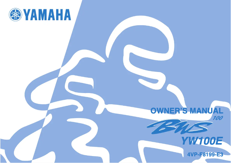 Página 1 del manual Manual de usuario Yamaha BW100 (2008)