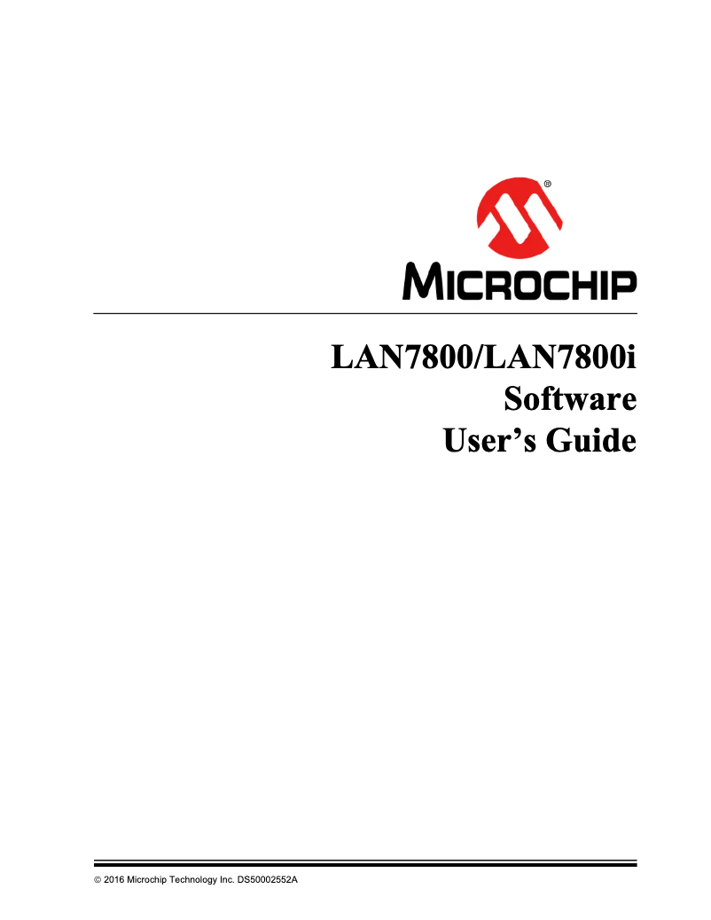 Imagen de la primera página del manual del dispositivo LAN7800