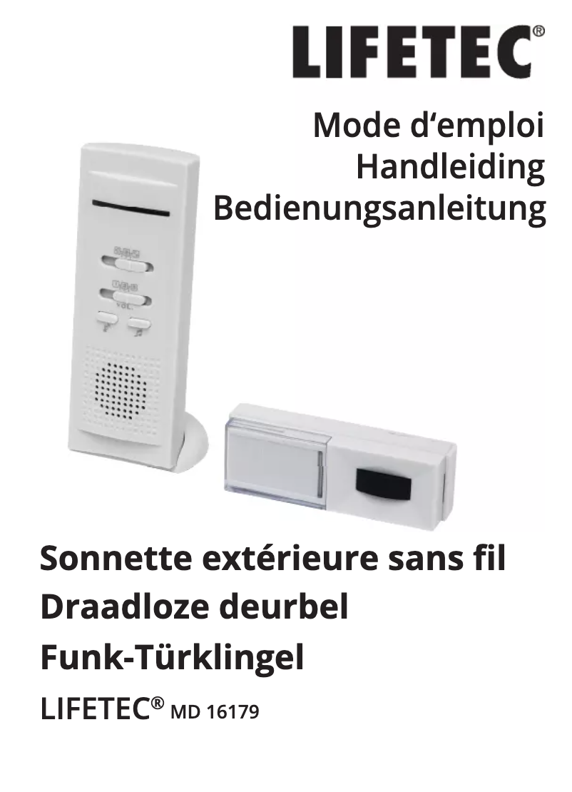 Página 1 del manual Manual de usuario Lifetec MD 16179