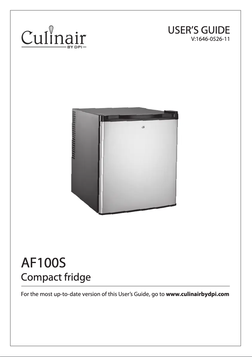 Página 1 del manual Manual de usuario Culinair AF100S