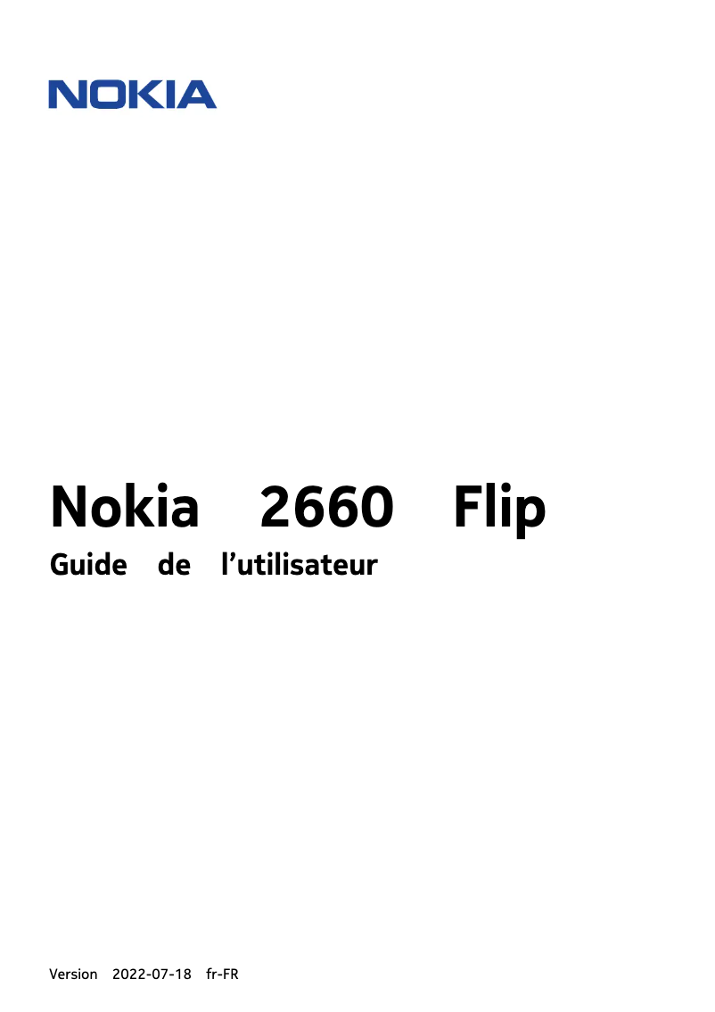 Imagen de la primera página del manual del dispositivo 2660 Flip