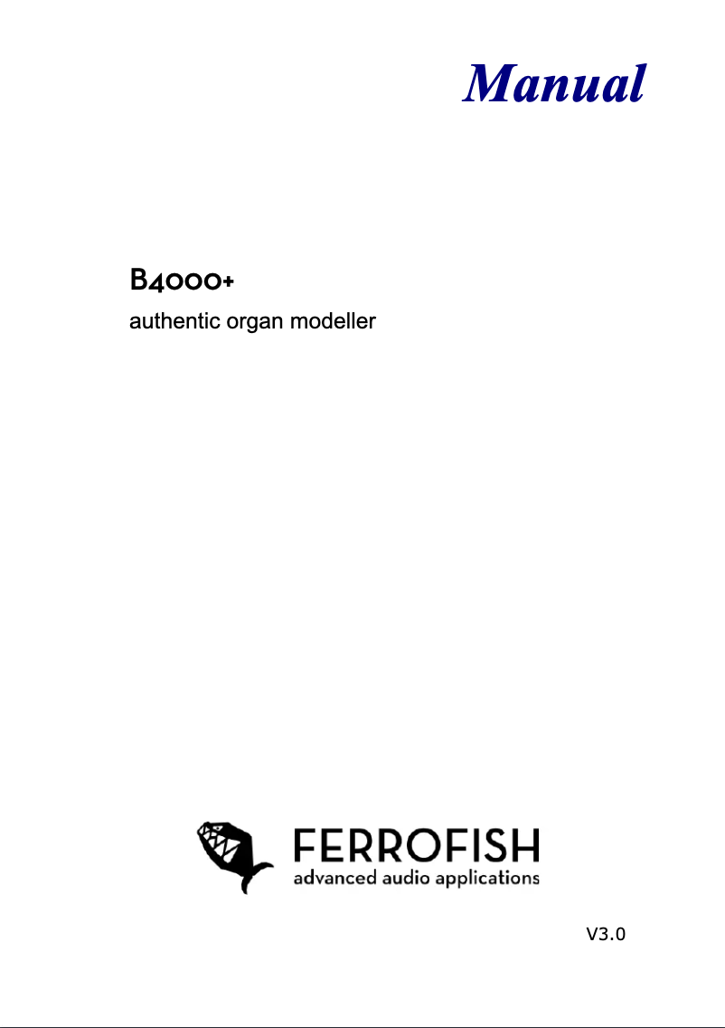 Imagen de la primera página del manual del dispositivo B4000+