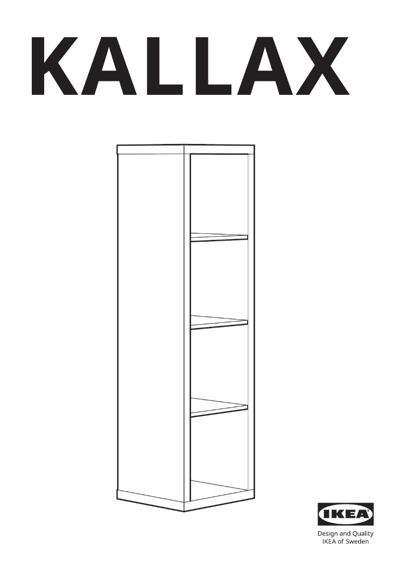 Página 1 del manual Manual de usuario Ikea KALLAX 002.758.48