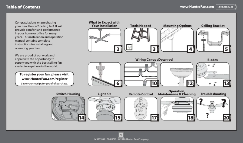 Página 1 del manual Manual de usuario Hunter Sentinel 59211