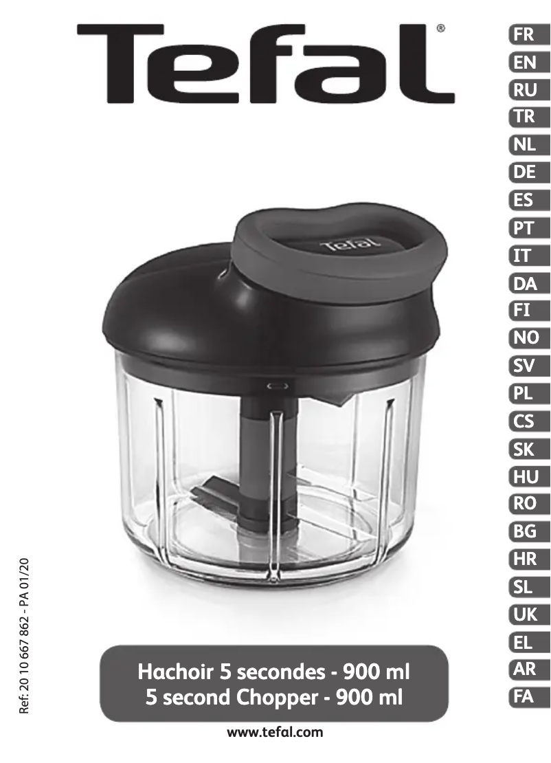 Página 1 del manual Manual de usuario Tefal 5 Second Chopper