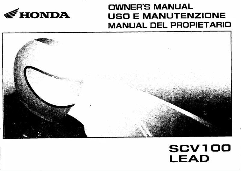 Imagen de la primera página del manual del dispositivo SCV100 Lead (2003)