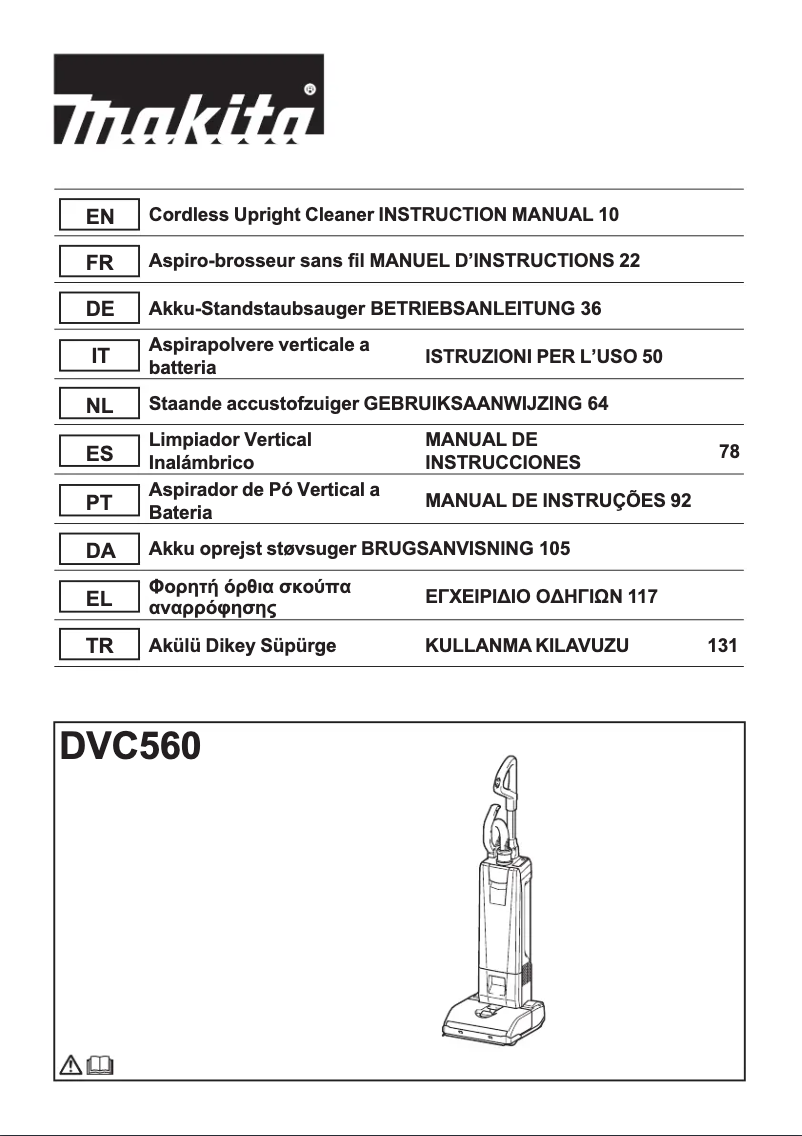 Página nº 1 - Manual de usuario Makita DVC560PT2