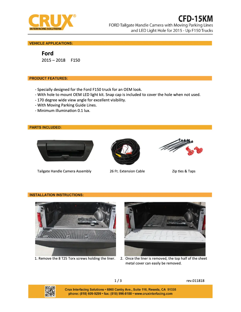 Página 1 del manual Manual de usuario CRUX CFD-15KM