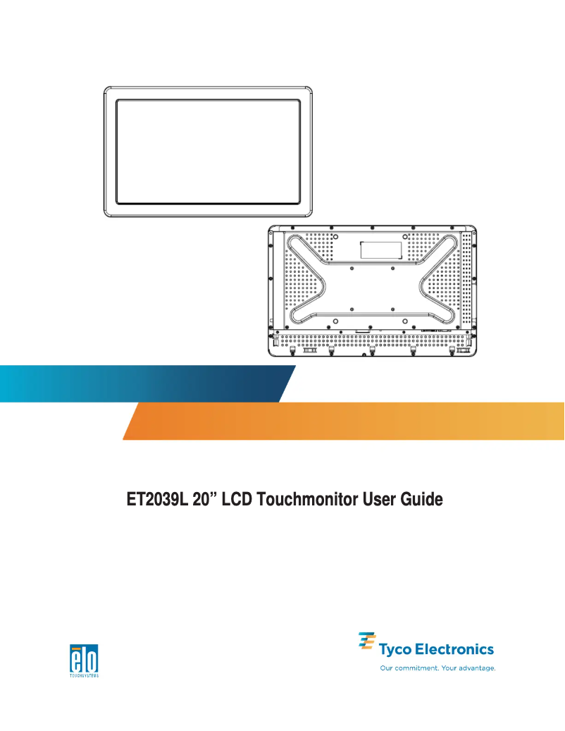 Página 1 del manual Manual de usuario Elo 2039L