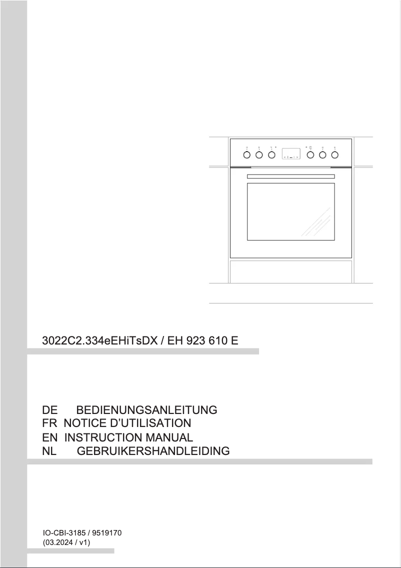 Página nº 1 - Manual de usuario Amica EH 923 610 E