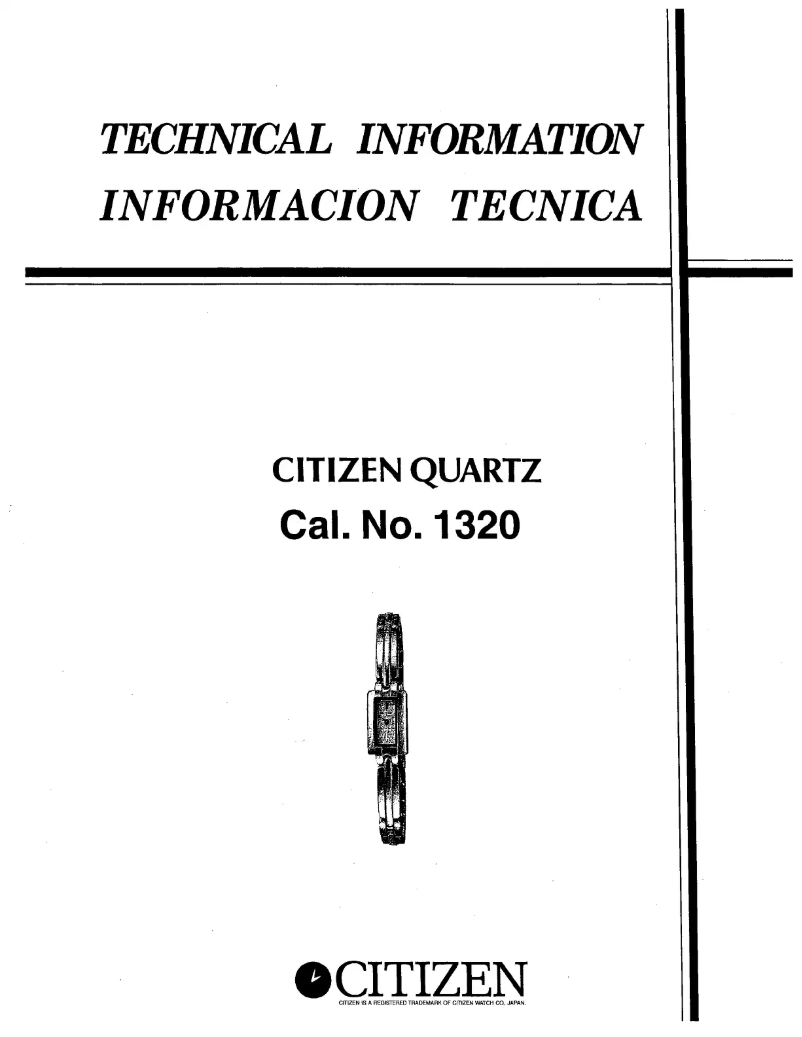 Página nº 1 - Manual de usuario Citizen Cal 1320